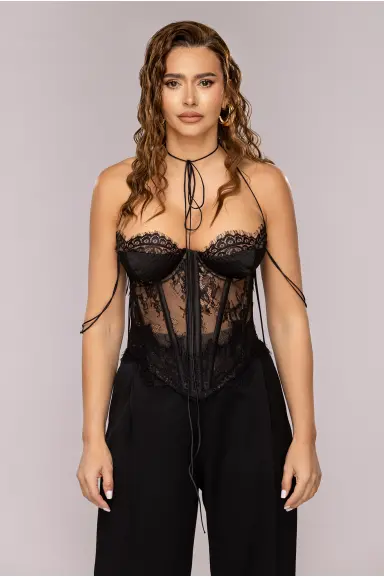 Corset CHANTILLY NOIR 0101