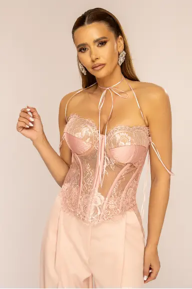 Corset CHANTILLY NOIR A 0101