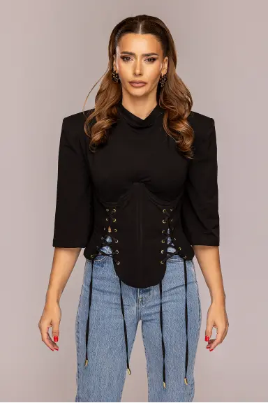 Tricoul-Corset NOIR COTTON 0100